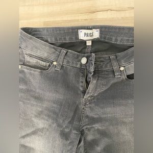 Paige mid ride jeans grey wash